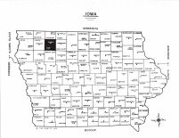 Iowa State Map, Clay County 2003